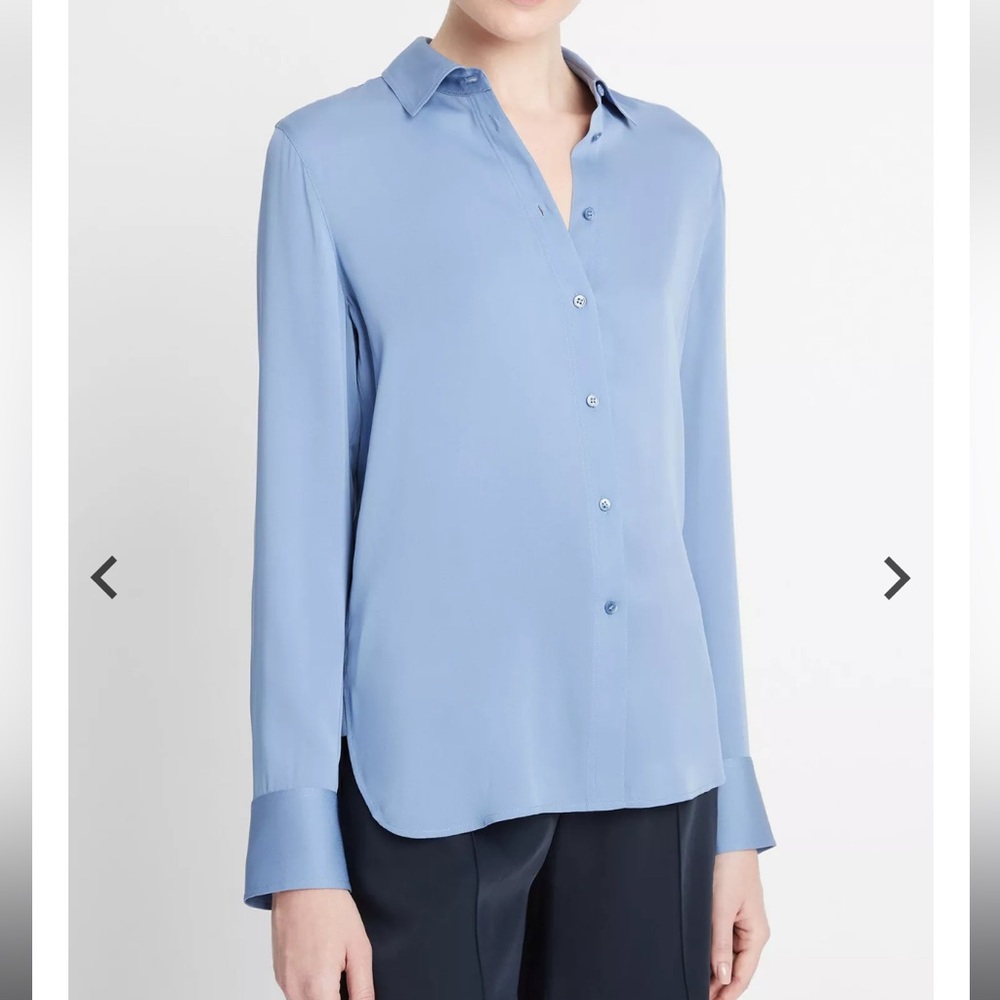 Vince silk slim fit shirt in XXS - never worn